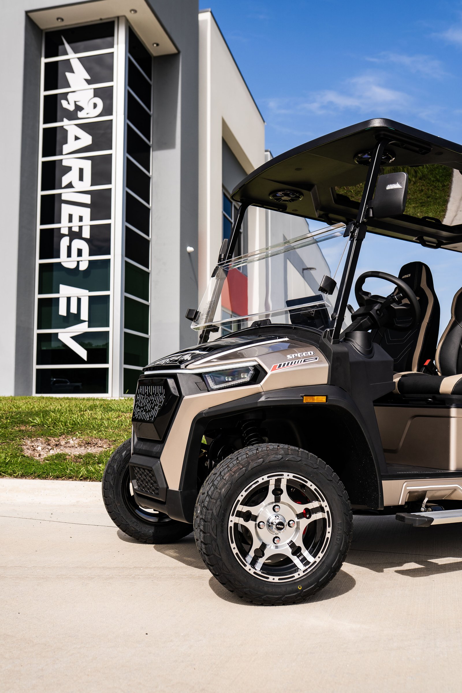Aries EV vehicle at the Plant City facility